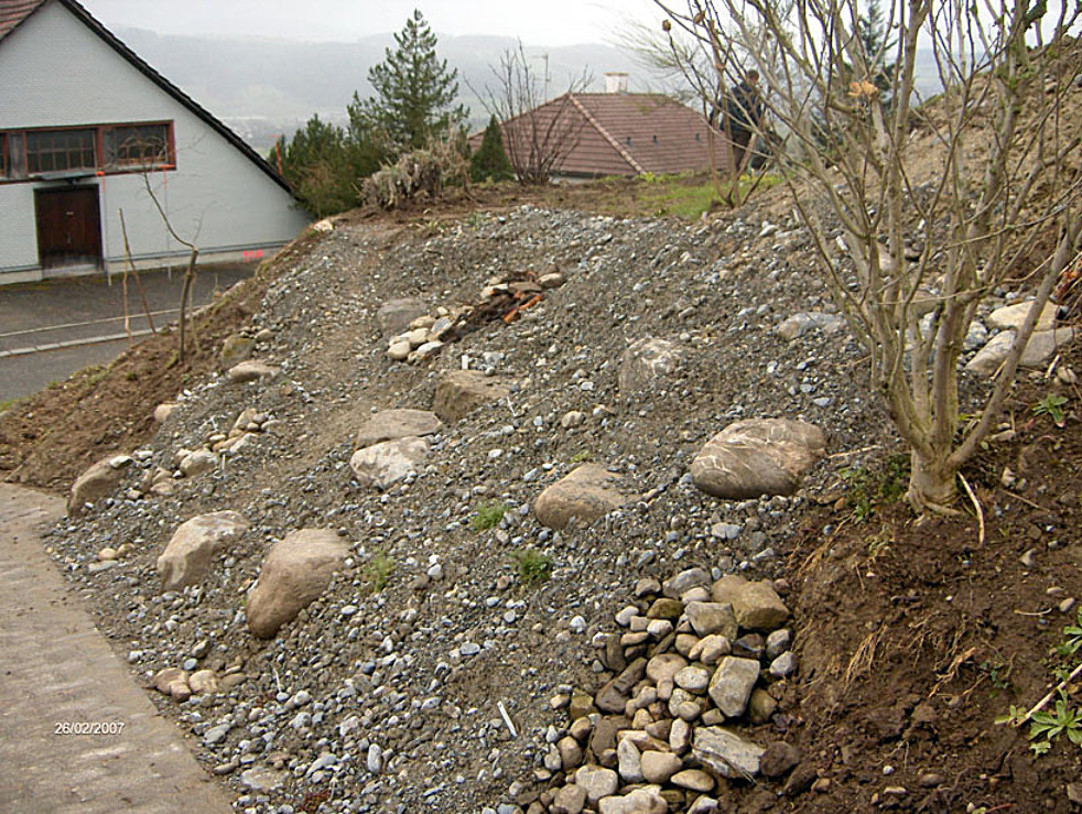 Sanierung Böschungsteil, Hitzkirch (vorher)