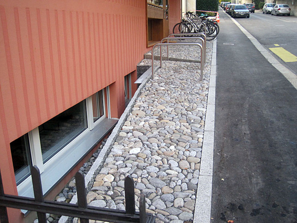 Veloabstellplatz Eingang, Wesemlinstrasse Luzern, 2011